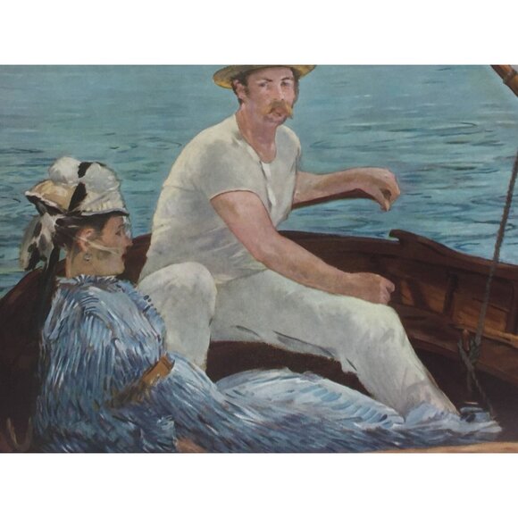 Boating Print Vintage Eduoard Manet 25432 - Picture 1 of 3
